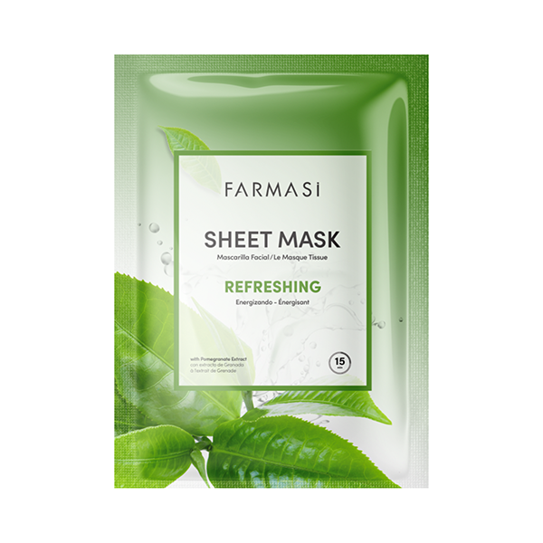 Sheet Mask cu Ceai Verde  Farmasi Beauty   