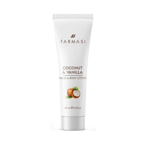 Lotiune de Maini si Corp cu Cocos si Vanilie 100ml  Farmasi Beauty   